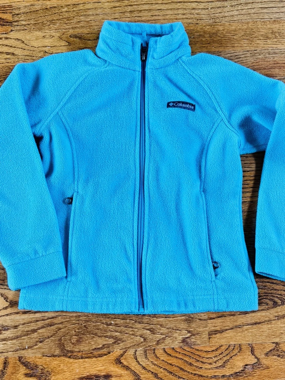 📚✏️ Columbia Benton Springs Fleece Jacket Teal S (7/8)